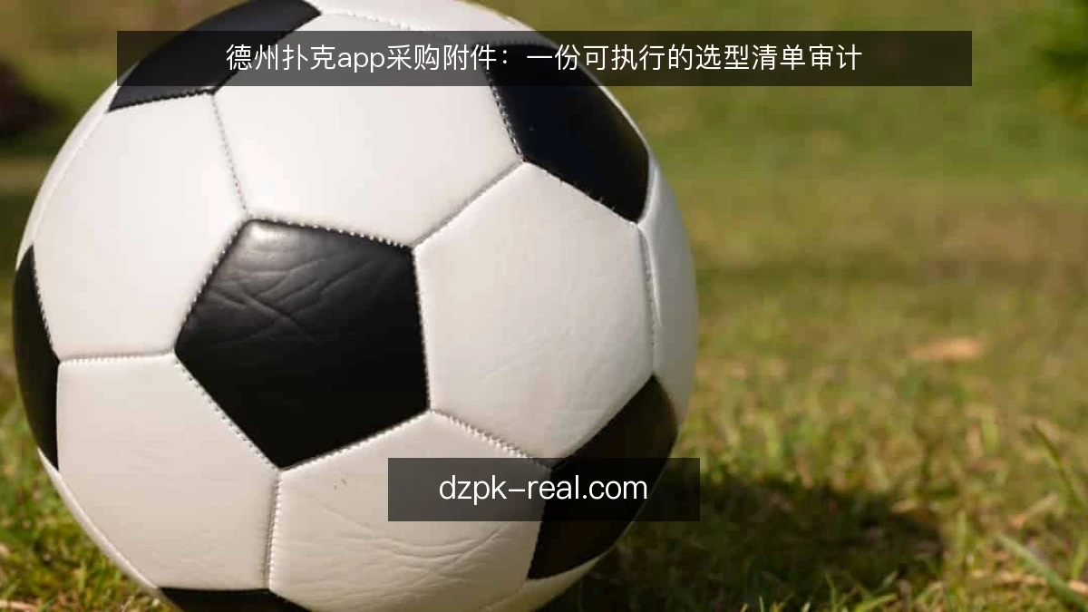 德州扑克app采购附件:一份可执行的选型清单审计